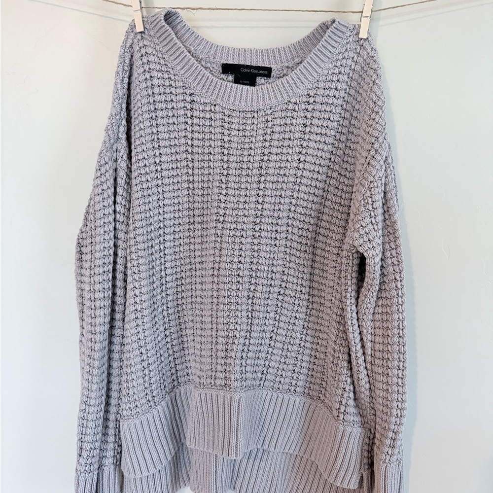 Calvin Klein Jeans Light Gray Women's Sweater